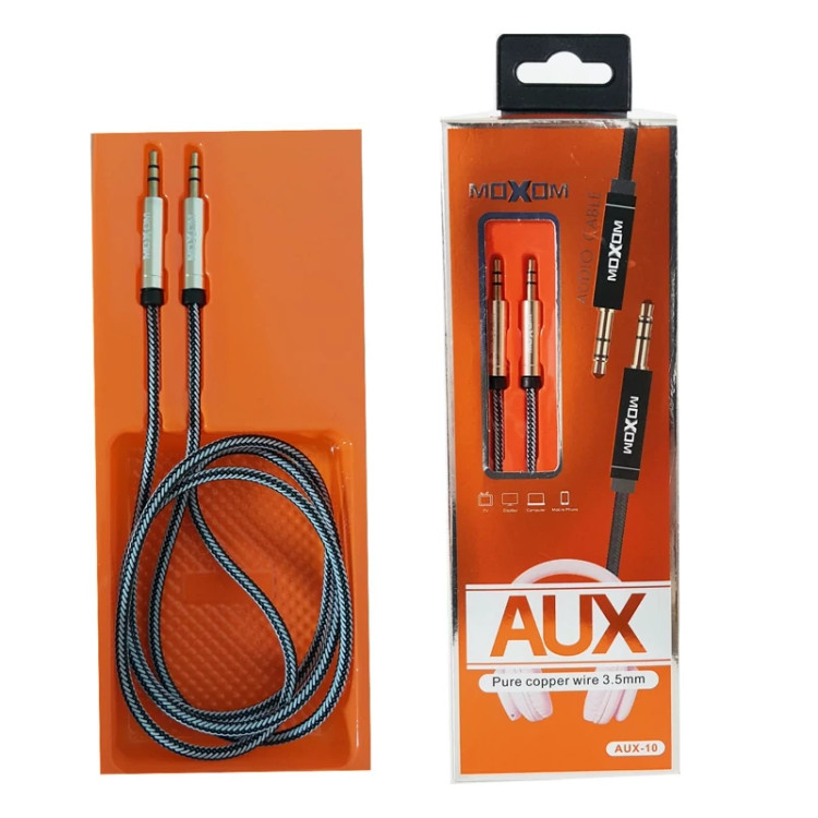 کابل AUX اورجینال موکسوم مدل MOXOM AUX-10 اورجینال