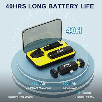 میکروفن تولید محتوا وایرلس حرفه ای OSA مدل D602بارآمازون