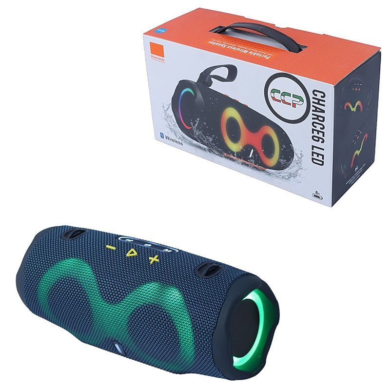 اسپیکر بلوتوثی Charce6 LED اورجینال