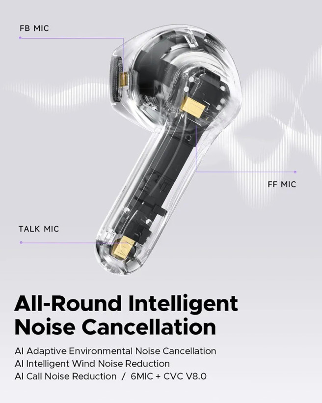 ایرپاد اورجینالSOUNDPEATS Air5 با فناوری اسنپدراگون Sund