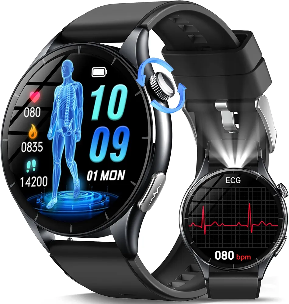 ساعت هوشمند Marsyu ET458 با عملکردECG/HRV بار آمازون